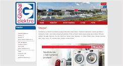 Desktop Screenshot of global-elektro.cz
